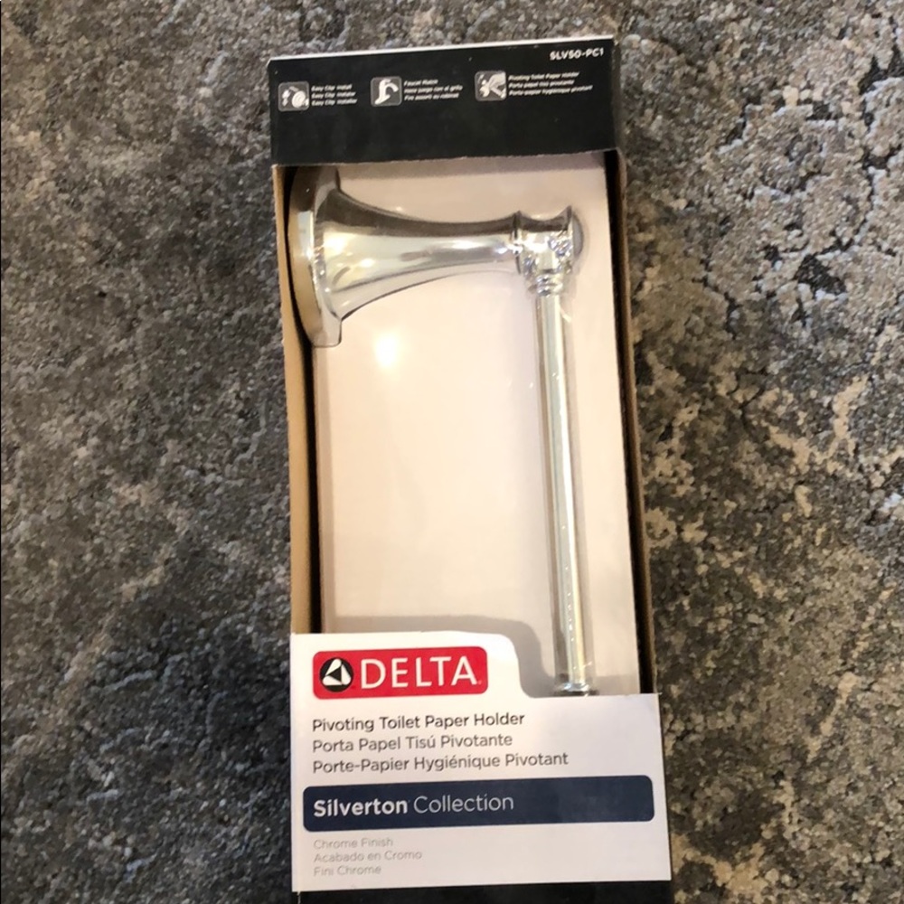 Delta Pivoting Toilet Paper Holder, Chrome